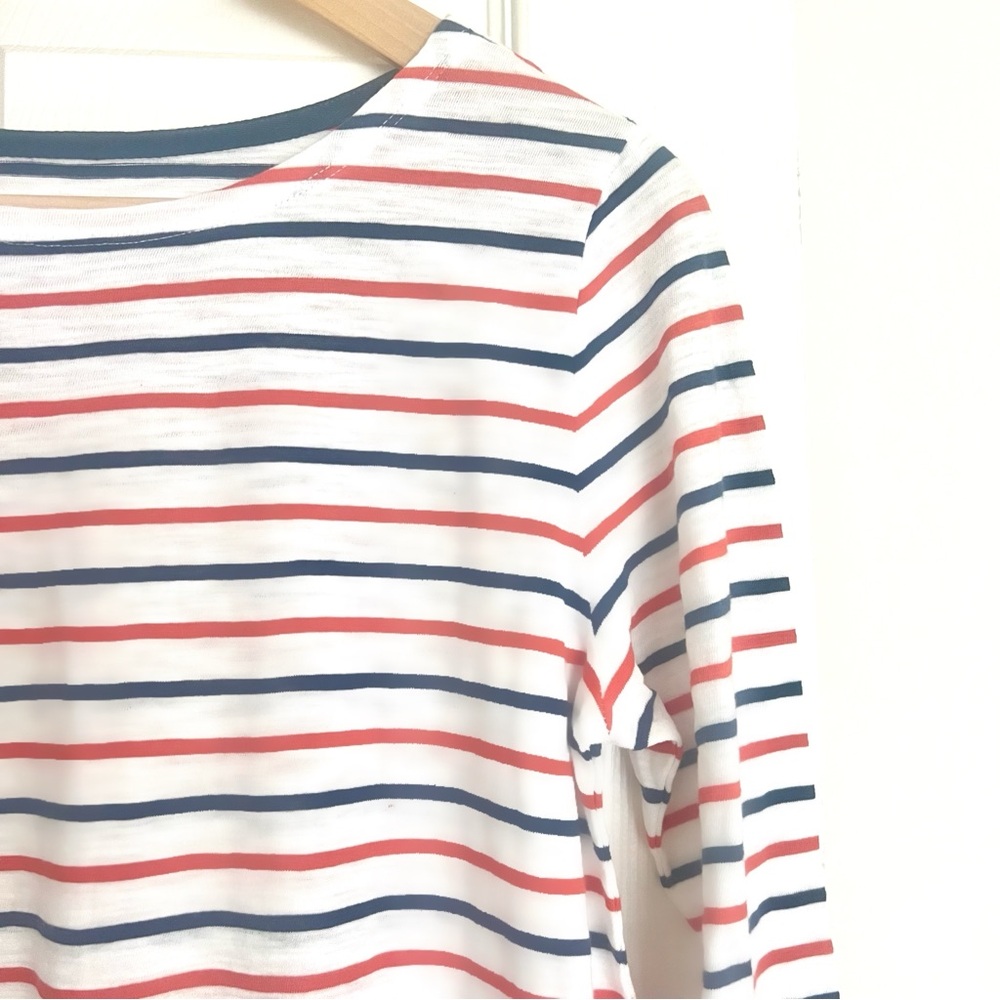 Red/White/Blue Striped Mariner Top, Ladies Size S, 100% Cotton, NWT
